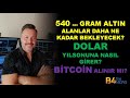 Yaptırım dan sonra Dolar Gram altın ne olur? Bitcoin kritik seviyeler