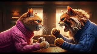 Cat Couple’s Fight…😭😭😭😭#cat #aicat #ginger #ai