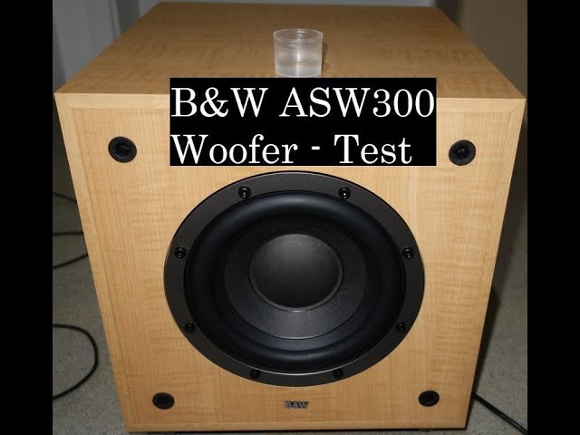 terning Forskudssalg slids Bowers & Wilkins B&W ASW300 - Woofer Test - YouTube