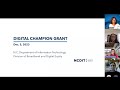 Digital Champion Grant Overview Webinar 12.5.23