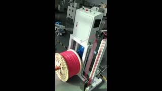Fully automatic two end stripping, cutting, winding and tying machine