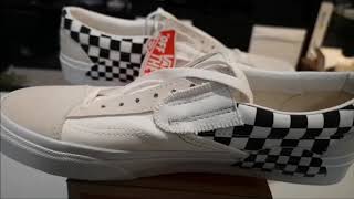 vans checkerboard slip on cap black