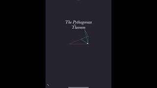 A Proof of Pythagoras' theorem using similar triangles.