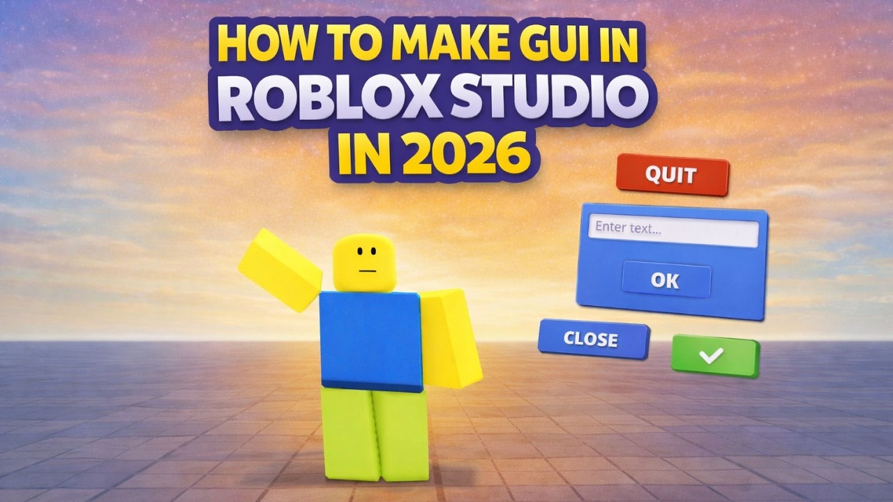 How To Make GUI Menu In Roblox Studio In 2026 Tutorial YouTube 