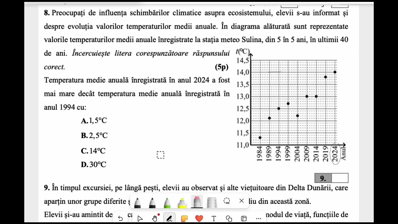 Evaluare Națională a 6 a,  2025, Matematică