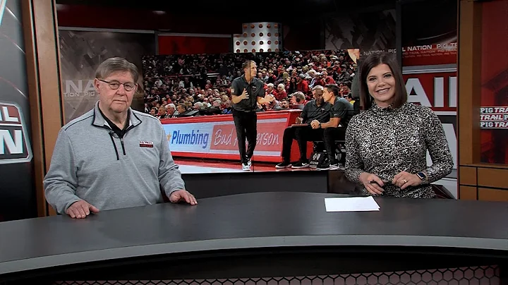 Mike Irwin and Alyssa Orange look at the MBB seaso...