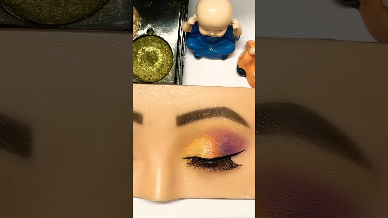 Colourful eyes | easy eye makeup tutorial 