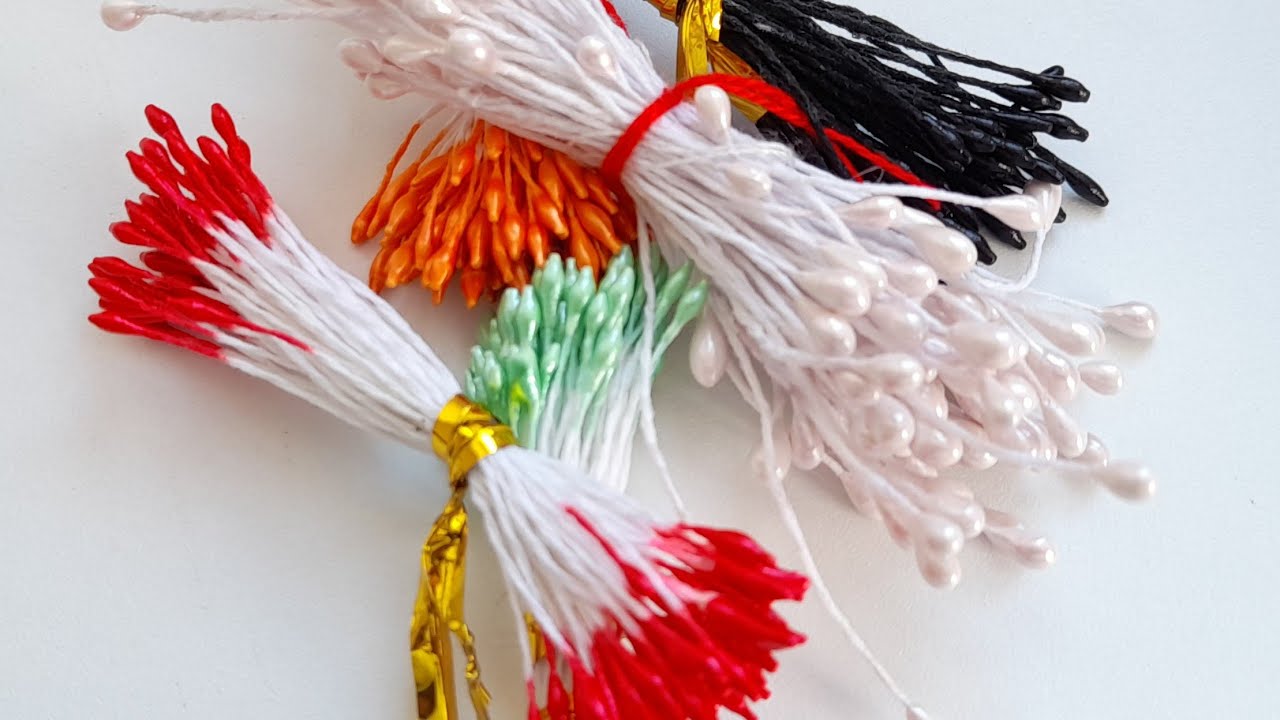 Cómo hacer pistilos para flores artesanales.