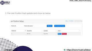 Information HGMS User ID Position Setup News