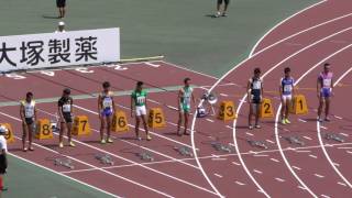 20160730岡山インターハイ体男子100ｍ予選5組