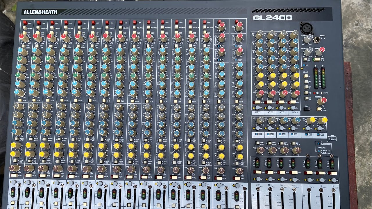 …(ĐÃ BÁN)… BÀN MIXER ALLEN&HEATH GL2400 BÃI XỊN,BAO ZIN,BAO ĐẸP.SỰ KIỆN HOẶC NHÀ THỜ QUÁ TỐT.