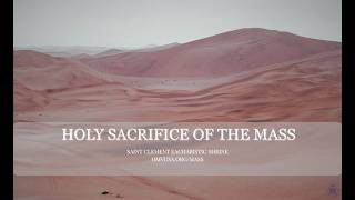 Holy Sacrifice of the Mass (Wednesday, March 18, 2026)