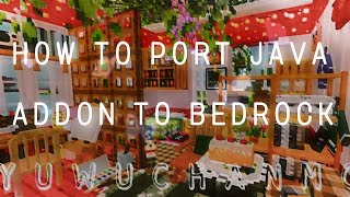 PORT JAVA ADDON TO BEDROCK| WITHOUT CODING AND STONECUTTER