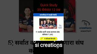 quick study झटपट अभ्यास #पोलीस_भरती #चालू_घडामोडी #currentaffairs #सामान्यज्ञान #ntpc #gk