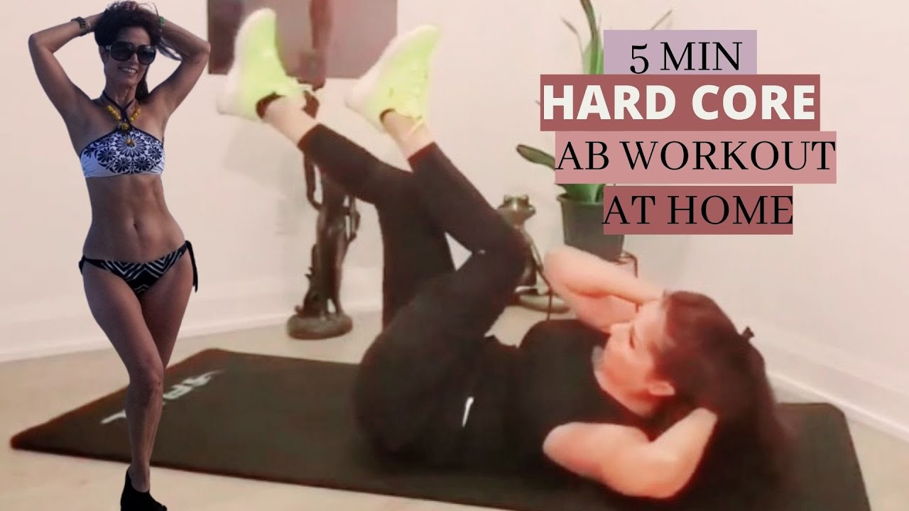 Quick and Easy 5 Min Hard-Core Ab Workout with Sher