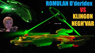 Viewer Request - Klingon Neghvar Vs Romulan Dderidex Cl Warbird - Star Trek Starship Battles