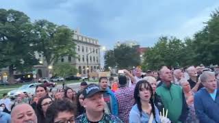 Mourners Sing God Bless America at Boise Vigil for Charlie Kirk