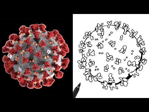 How To Draw CORONAVIRUS - Easy!