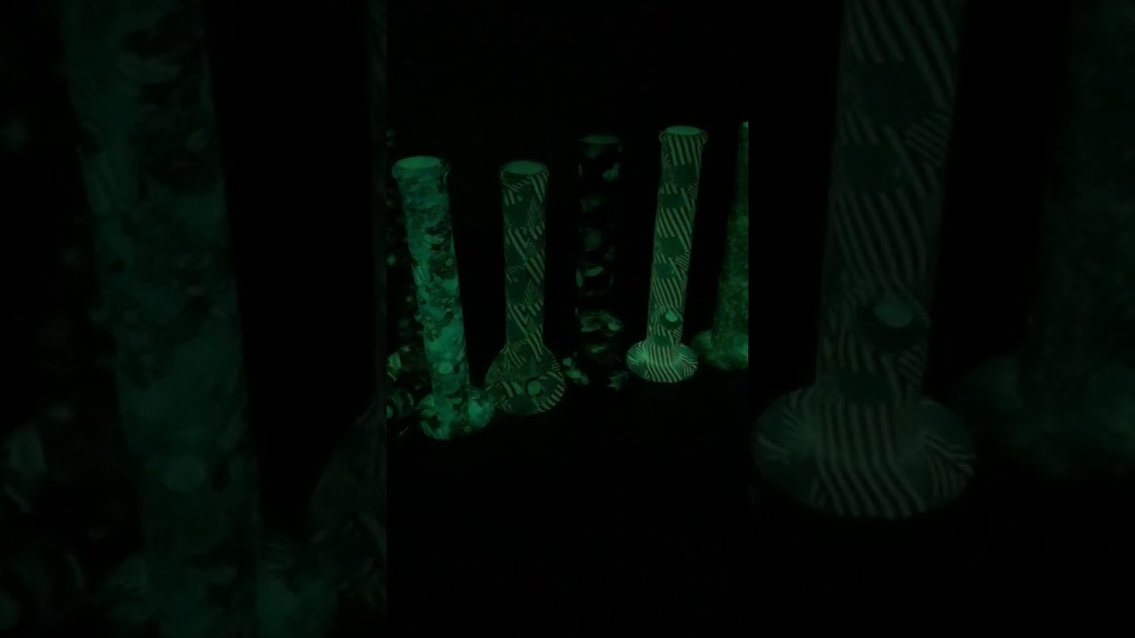 Glow-in-Dark Silicone Water Pipes Smoking Bongs