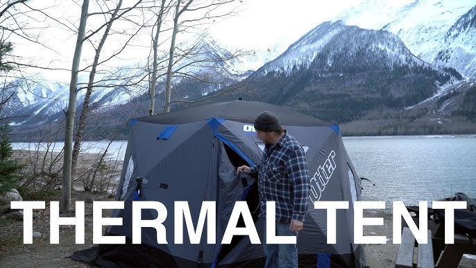 Cabelas XPS 6x12 Insulated Hub Tent Review. Good Value Ice Fishing Tent. 