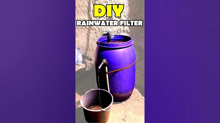 DIY  Homemade Rainwater Filter #shorts