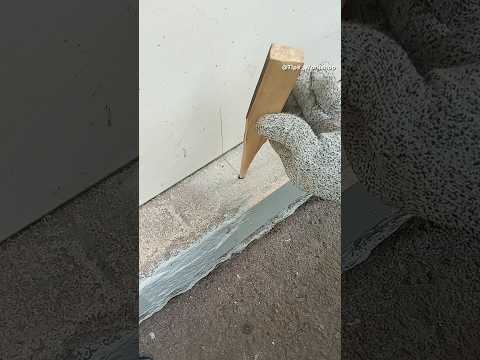 Amazing woodworking skills! Simple and Reliable way to attach a board to stone or concrete #shorts