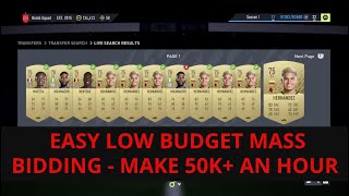 FIFA 22 TRADING TIPS - EASY LOW BUDGET MASS BIDDING - MAKE 50K+ AN HOUR  - FIFA 22 TRADING TIPS!