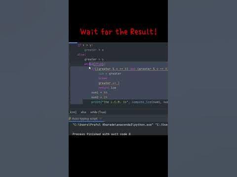How to write a code Python code to find the LCM of a number 🐍#shorts ...