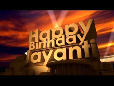Happy Birthday Jayanti