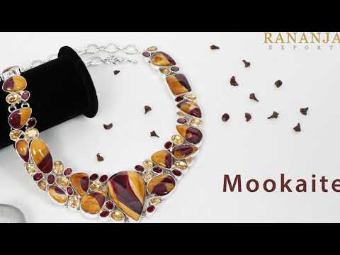 Shop Rose Quartz, Turquoise, Mookaite and Mystic Topaz Gemstone Jewelry from Rananjay Exports.