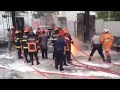 Petugas Damkar Hampir Terbakar, Pananganan Kebakaran SPBU Sawahan - Padang / 21092018