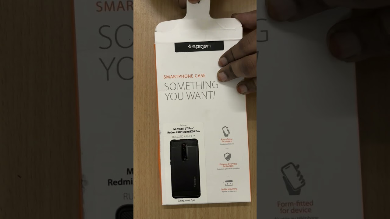 Unboxing SPIGEN Phone Case For redmi K20 pro