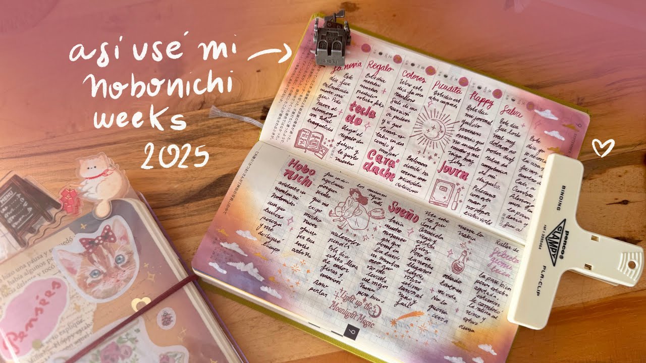 Así utilicé mi Hobonichi weeks en el 2025 ✨