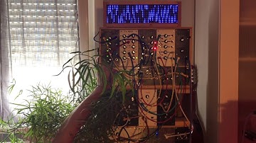 LED Matrix sync with DIY modular Synthesizer - [YMNK