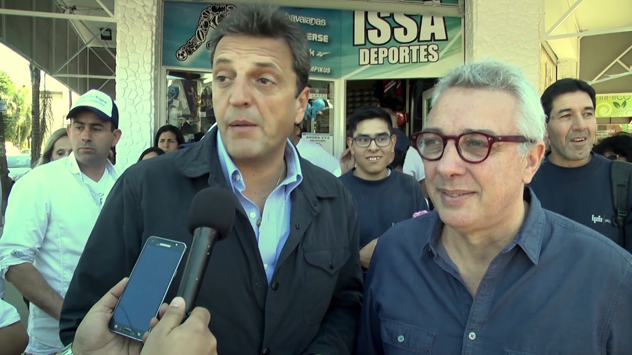 tigreal item build Sergio Massa junto a Julio Zamora en recorrida por Tigre por el Día de la Madre