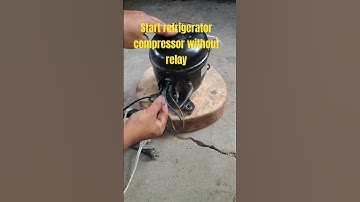 Start refrigerator compressor without relay!!