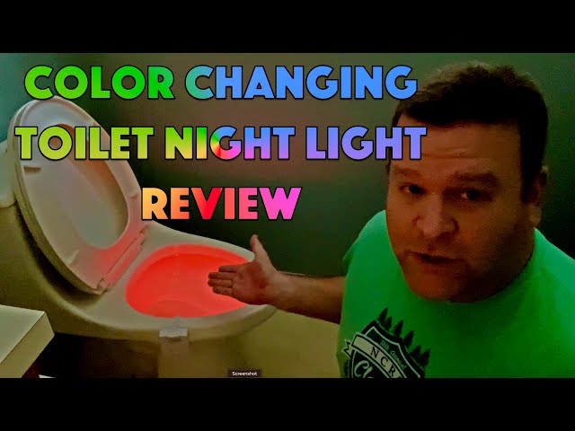 Toilet Night Light Motion Activated LED Light 8 Colors Changing