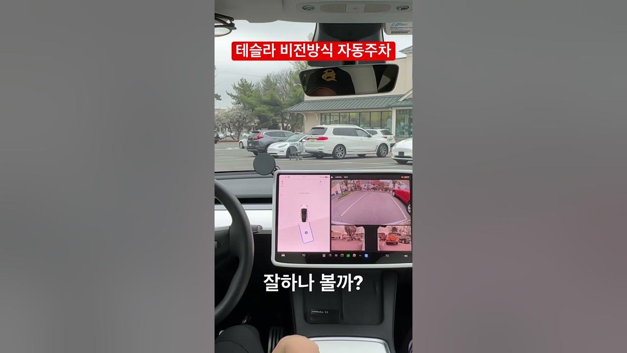 테슬라 자동주차. 비전방식으로 바뀌고 잘 하나?? #Tesla #테슬라 - Youtube