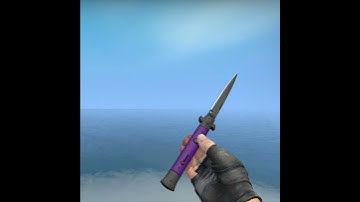 (CSGO) STILETTO KNIFE | Ultraviolet