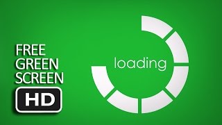 Free Green Screen - Holographic Loading Circle