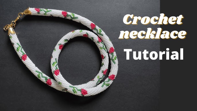 Beaded Crochet Rope Necklace - StoneGnome