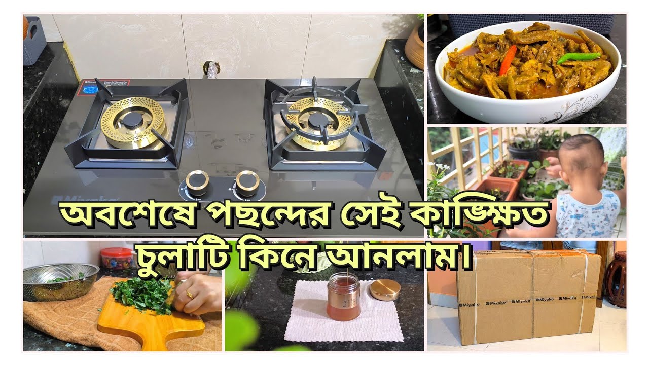 মেয়েদের অনেকগুলা সখের মধ্যে সংসারের জিনিস কেনা প্রথম সখ | নতুন চুলায় রান্না করলাম।