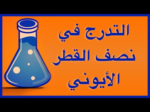 التدرج في نصف القطر الأيوني و الحجم الأيوني
