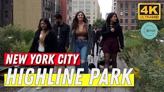 New York City - Highline Park [4K] Walking Tour