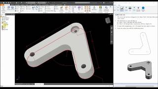 Autodesk Inventor - Placed Features: Rocker Arm Modified
