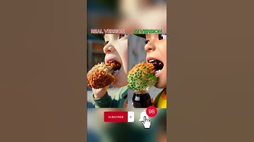 Squid Game AI Fried Chicken & Drink ASMR:What do you thing of AI version? #shorts #squidgame #asmr