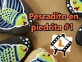 Pintura en piedrita &quot;🐟 Pescadito #1&quot;