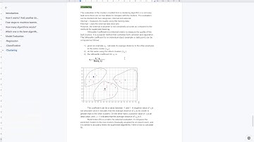 Machine Learning - Model Evaluation - Clustering