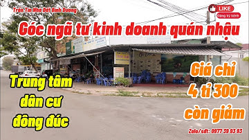 Chủ ngộp cần bán gấp góc ngã tư đang cho thuê kinh doanh quán nhậu– Trần Tín BĐS (P109)