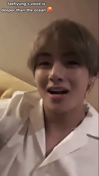 Suara terdalam dari suara Taehyung😳